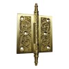 3 1/2" x 3 1/2" Brass Decorative Hinge 